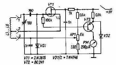 Гетеродинный индикатор резонанса на 1,8 - 150 MHz